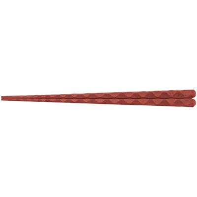 【食洗機対応】ＳＰＳ22.5cm亀甲一刀彫箸　茶（塗装なし）　90023163