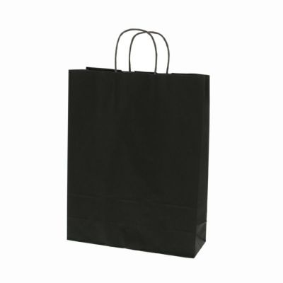 HEIKO 紙袋 25チャームバッグ 25CB 2才 黒無地 200入