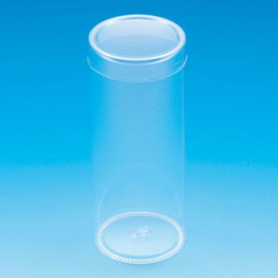 HEIKO 箱 クリスタルボックス スタンダードタイプ PET円筒ケース 50×120 10入