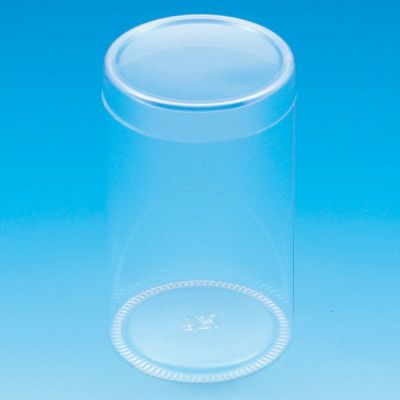 HEIKO 箱 クリスタルボックス スタンダードタイプ PET円筒ケース 60×100 10入