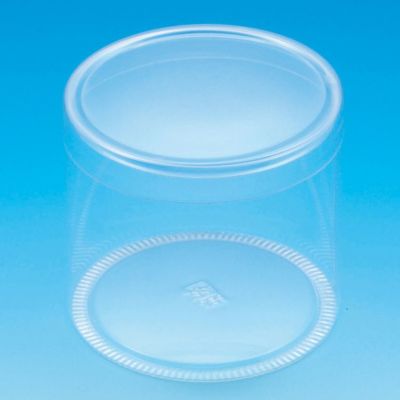 HEIKO 箱 クリスタルボックス スタンダードタイプ PET円筒ケース 80×70 10入