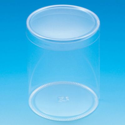 HEIKO 箱 クリスタルボックス スタンダードタイプ PET円筒ケース 80×100 10入