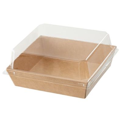 モールドランチボックス三仕切8インチ (未晒し) TM-B105 | 食品包材